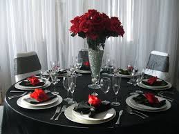 Black And Silver Wedding Decoration Ideas Simple And Classy I Like This Setting Silver Wedding Decorations Red Silver Wedding Red And White Weddings