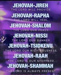 Jehovah Jireh Jehovah Rapha Google Search Jehovah Knowing God Names Of God