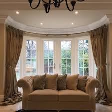 For bay windows, it's always a good idea to choose a product with a small headrail for for visual appeal and function. Window Coverings For Curved Bay Windows