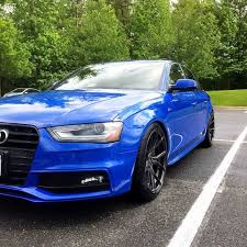 Car Black And Blue Rims Sepang Blue Satin Black Wheels Or Matte Black Black Wheels Matte Black Audi S4