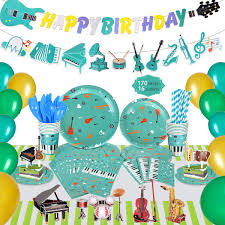 The most important part of decorating for a party is to have a set theme and to know who your guests. Buy Music Party Decorations For Kids 170 Pcs Musical Instrument Themed Birthday Party Supplies Bass Guitar Happy Birthday Banner Party Balloons Invitation Envelopes Online In Kuwait B07xbkvq58