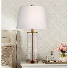 Glass And Gold Cylinder Fillable Table Lamp X1217 Lamps Plus Clear Glass Table Lamp Table Lamp Lamp