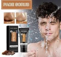 Men's Coffee Face Scrub - 100ml Natural Exfoliator for Blackhead & Dead Skin Removal - Pre-Shave Softener with Vitamin E - Oily/Dry Skin Care - Tan & ...