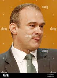 Energy Secretary Edward Davey during day four of Liberal Democrat autumn  conference at the Clyde Auditorium in Glasgow, Scotland Stock Photo
