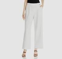 $89 T Tahari Women's White Wide Leg Silhouette Pants Size Large | eBay