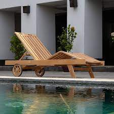 This Classic Teak Sun Lounger Patio Outdoor Furniture Is Made From Indonesian Teak Wood Which Is Very Durable And Excell Sun Lounger Teak Chaise Lounge Lounger
