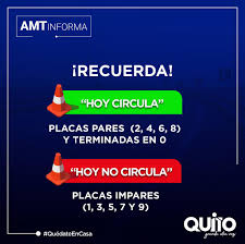 3 delegaciones cdmx sujetas al hoy no circula. Amt Quito Ar Twitter Recuerda Que Hoy No Circula Aplica Para Vehiculos Con Terminacion De Placas Impares Quedateencasa Y Evita Sanciones Https T Co Fc6n9dzrtt