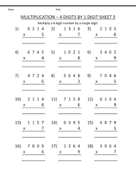 Year 4 Maths Worksheets Printable Free 4 Digits Printable Multiplication Worksheets Free Printable Math Worksheets 4th Grade Math Worksheets