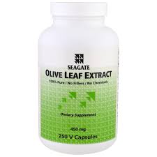 Seagate オリーブ葉エキス 450mg ベジカプセル250粒 Iherb