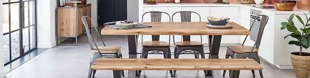 A rectangular table for six people is 5 feet, 10 inches long, 9 feet wide, and 30 inches high. Dining Table Sizes How To Choose The Right Table Oak Furnitureland