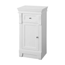 Home Decorators Collection Naples 34 In H X 16 3 4 In W X 14 1 2 In D Bathroom Linen Storage Floor Cabinet In White Naws1635d The Home Depot Bathroom Floor Cabinets Linen Storage