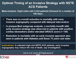 And instagram with the link. Optimal Timing Of An Invasive Strategy With Nste Acs Patients Tctmd Com