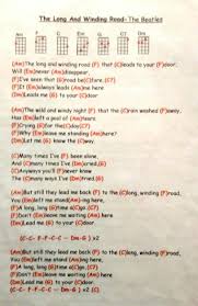 The Long And Winding Road That Leads To Your Door Long Winding Road Guitar Chords And Lyrics Guitar Chords For Songs Ukulele Chords Songs