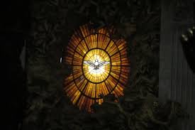 Stained Glass Window In St Peter S Basilica Vatican Holy Spirit Holy Ghost Stained Glass
