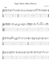 Related for super mario theme song tab. Super Mario Main Theme Sheet Music For Guitar Solo Musescore Com