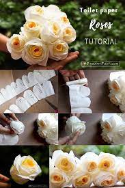 You can upcycle all of those lovely cylinders into pretty, festive snowflake decorations. Quick Way To Make Paper Roses From Toilet Paper Paper Flower Patterns Paper Roses Paper Flower Tutorial