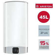 4h04 pour un foyer de 3/4 personnes points forts : Chauffe Eau Ariston Velis Evo 45l Vertical Horizontal Electrique 3623376 Vita Habitat