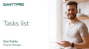 task list in ganttpro