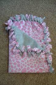 Continue tying the pieces of fleece together until you have worked your way all around the blanket. Craptastic Hi My Name Is Katie I M A Blanket Aholic Diy Baby Gifts Diy Baby Stuff Blanket Diy