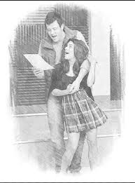 Glee Drawing Glee Lea And Cory Cory Monteith