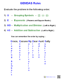 order of operations worksheets order of operations