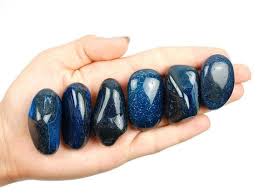 Dark Blue Agate Tumbled Stone Agate Tumbled Stones Healing Etsy In 2020 Blue Agate Tumbled Stones Crystals And Gemstones