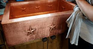 how to care for and clean a copper sink