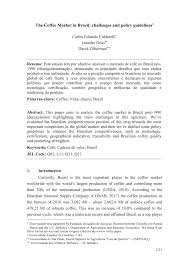 Pdf The Coffee Market In Brazil Challenges And Policy Guidelines
