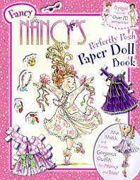 fancy nancys perfectly posh paper doll book amazon co uk