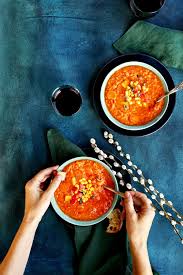 Zesty Red Lentil Tomato Soup Recipe Red Lentil Photographing Food Lentils