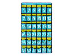 Misdecor 36 Pockets Numbered Classroom Chart Cell