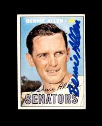Bernie Allen Signed Original 1967 Topps Washington Senators Autograph at  Amazon's Sports Collectibles Store