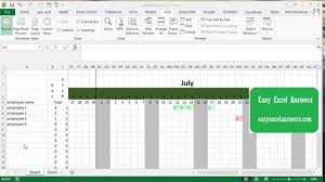 Make A Vacation Schedule Chart For Your Staff Page Layout