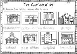 My Community Vocabulary Pack Places In The Community Community Helpers Kindergarten English Conversation For Kids