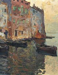 Fishing Boats In Saint Tropez By Louis Bonamici Water Art Coastal Painting Marine Painting