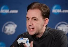 Albany forward Sam Rowley (14) shoots during practice the day before the  second round of the 2013 NCAA tournament at the Wells Fargo Center.  64839270 Editorial Image