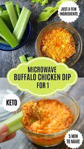 Microwave Keto Buffalo Chicken Dip For 1 Low Carb Snack In 5 Minutes Recipe Buffalo Chicken Dip Easy Dinner Recipes Crockpot Appetizer Recipes