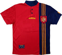 Spain national football team kits. 1996 98 Spain Home Shirt Excellent M Classic Retro Vintage Football Shirts