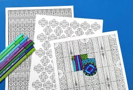 Tons of coloring pages to print and color! Free Printable Pattern Coloring Pages For Adults Moms And Crafters