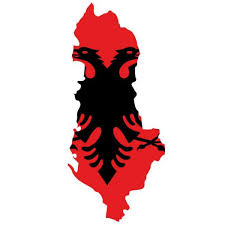 A ma hivatalos lobogó legfőbb motívuma immár több mint 500 éve ennek az iszlám vallású területnek a jelképe. Albania Zaszlo Terkep Terkep Albania Zaszlo Del Europaban Europa