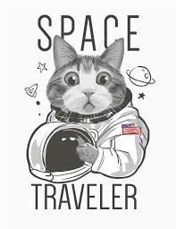 We show you exactly how to draw with easy steps on video or images lesson. Funny Cat Astronaut Illustration Kucing Cantik Kucing Ilustrasi
