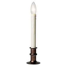 Battery Operated Led Window Candle With Adjustable Bronze Base Item 358002 The Christmas Mouse