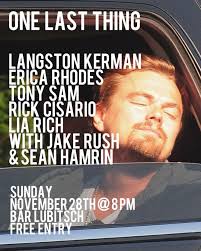 Tellin some jokey jokes this Sunday night at Bar Lubitsch at 8pm. Come work  off those Thanksgiving calories with some laughs. 🤡 xo