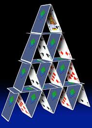 Buying a more expensive house than you can reasonably afford can land you in trouble if you have to stretch your monthly budget to make mortgage payments. House Of Cards Mad Poet Enchained