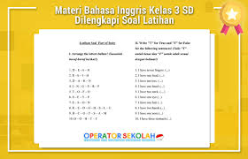 Jul 08, 2021 · part of my finger. Materi Bahasa Inggris Kelas 3 Sd Dilengkapi Soal Latihan Operator Sekolah