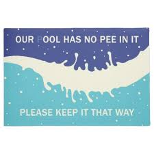 Funny Pool Area Door Mats Zazzle Com Pool Area Pool Yard Signs