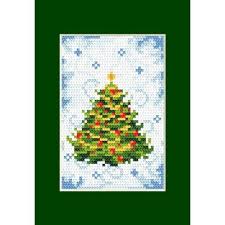 Najpiękniejsze choinki z polskich plantacji. Printed Cross Stitch Pattern Christmas Card Pine Coricamo