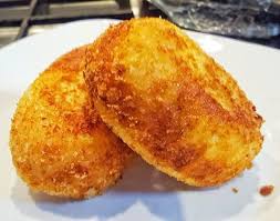 Blend all the ingredients such as corn, bacon, tomato sauce, minced lamb, salt, pepper, chives, and barbecue. Corned Beef Croquettes Rieta Copy Me That