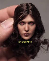 1/12 WANDA MAXIMOFF Head Sculpt Scarlet Witch Head Carving Fit 6'' PH TBL  SHF $51.30