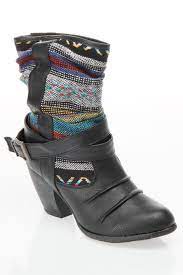 Bongo 11 Tribe Print Boots In Black Beyond The Rack I Love My Shoes Boots Boot Print